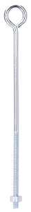ProSource LR275 Eye Bolt, 6.5 mm Thread, Machine Thread, 3 in L Thread, 1 in Dia Eye, 123 lb Working Load, Steel, Zinc, Pack of 20