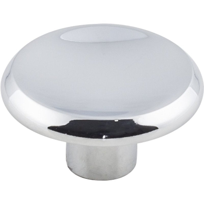 KasaWare K063PC-4 Cabinet Knob, 1-3/16 in Projection, 1-1/2 in Dia, Zinc, Polished Chrome, 4/PK