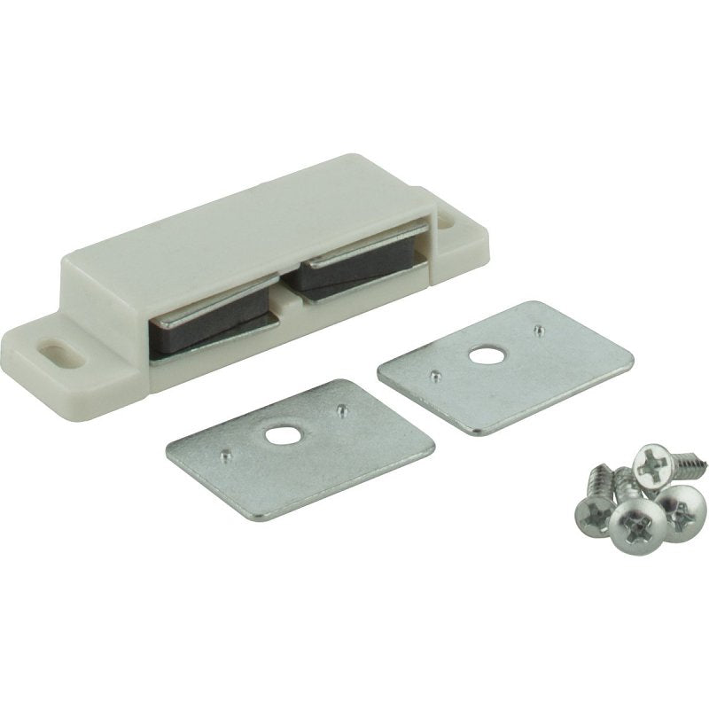 Hardware Resources KFCMD-A-WH2 Door Catch, Plastic, White, 2/PK