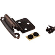 KasaWare KFHI-A-ORB2 Hinge, Oil-Rubbed Bronze, Inset, Self-Closing Hinge, 2/PK