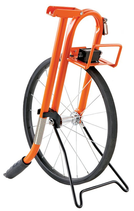 Keson MP401 Measuring Wheel, 9999.9 ft, 15-1/2 in Wheel, Rubber Wheel, Steel, Orange