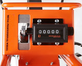 Keson MP401 Measuring Wheel, 9999.9 ft, 15-1/2 in Wheel, Rubber Wheel, Steel, Orange