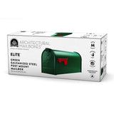 Gibraltar Mailboxes Elite Series E1100G00 Mailbox, 800 cu-in, Steel, Powder-Coated, 6.9 in W, 20.1 in D, 8.9 in H, Green