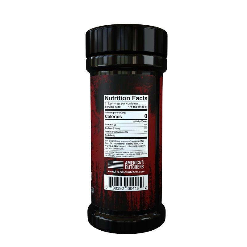 Bearded Butcher BB-4162 Seasoning, Solid, Bold Blend, 10 oz Can