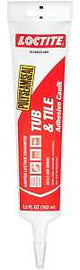 Loctite POLYSEAMSEAL 2138418 Tub and Tile Adhesive Caulk, Almond, 20 to 170 deg F, 5.5 oz Squeeze Tube