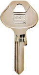 Hy-Ko 11010M60 Key Blank, Brass, Nickel, For: Master Locks and Padlocks, M60 Key Number, Pack of 10