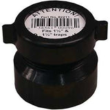 Canplas 102851ABC Trap Pipe Adapter, 1-1/2 in, Hub x Slip, ABS, Black, SCH 40 Schedule