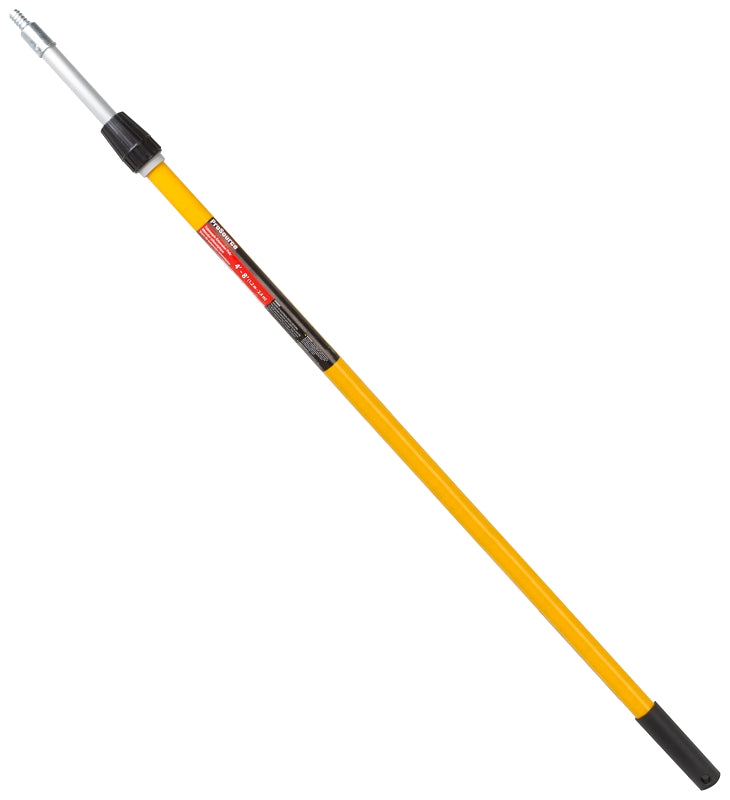 ProSource EP-207A22 Extension Pole, 4 to 8 ft L, Fiberglass Handle