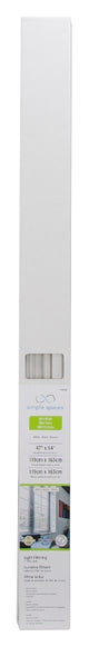 Simple Spaces PVCMB-15A Blind, 64 in L, 47 in W, Vinyl, White