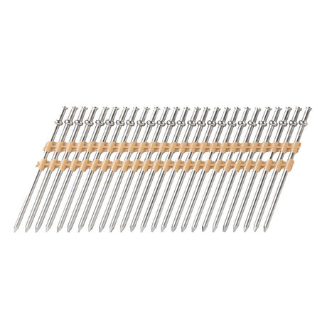 Metabo HPT 50214-6D Nail, 6D, 2-1/4 in L, Bright, Duplex, Round Head, Smooth Shank