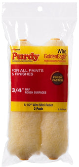 Purdy 140605065 Roller Cover, 3/4 in Thick Nap, 6-1/2 in L, Polyester Cover