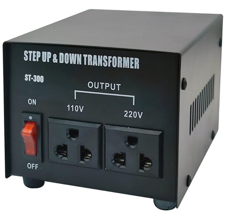 Goldsource ST-300W Step Up/Down Transformer, 300 VA , 110/220 VAC Secondary, Pack of 8