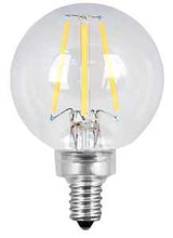 Feit Electric BPG1640/927CA/FIL/2 Filament LED Bulb, Globe, G16-1/2 Lamp, 40 W Equivalent, E12 Candelabra Lamp Base