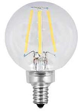 Feit Electric BPG1660/927CA/FIL/2 LED Lamp, Globe, 500 Lumens, 5.5 W, G16-1/2 Lamp, 60 W Equivalent, E12 Lamp Base
