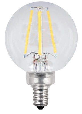 Feit Electric BPG1660/927CA/FIL/2 LED Lamp, Globe, 500 Lumens, 5.5 W, G16-1/2 Lamp, 60 W Equivalent, E12 Lamp Base
