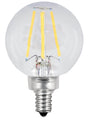 Feit Electric BPG1660/927CA/FIL/2 LED Lamp, Globe, 500 Lumens, 5.5 W, G16-1/2 Lamp, 60 W Equivalent, E12 Lamp Base