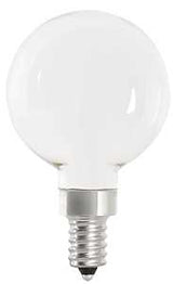 Feit Electric BPG1660W927CAFIL2 Filament LED Bulb, G16-1/2 Lamp, 60 W Equivalent, E12 Candelabra Lamp Base, Dimmable