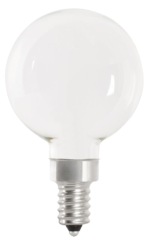 Feit Electric BPG1660W927CAFIL2 Filament LED Bulb, G16-1/2 Lamp, 60 W Equivalent, E12 Candelabra Lamp Base, Dimmable