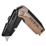 Spec Ops SPEC-K1-FR Utility Knife, Aluminum Blade, 3-Blade, Pistol Grip Handle