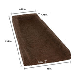 GroundSmart GSSBBN6 Landscape Splash Block, 1.8 ft L, 10 in W, Rubber, Brown