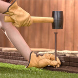 Rubberific RBFE4BN40 Brickface Landscape Edging, 48 in L, L, Rubber, Brown