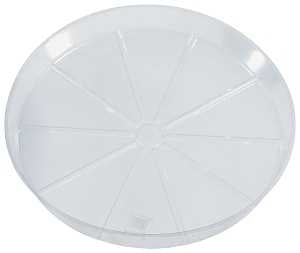 Gardener's Blue Ribbon VS17 Planter Saucer, 17 in Dia, Vinyl, Clear, Pack of 15