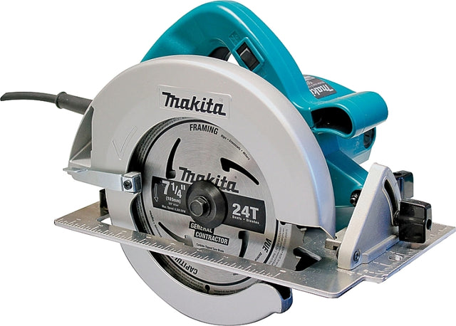 Makita 5007F Circular Saw, 15 A, 7-1/4 in Dia Blade, 1-3/4 in at 45 deg, 2-3/8 in at 90 deg D Cutting, 5/8 in Arbor