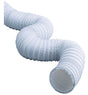 DUNDAS JAFINE FD450E Flexible Duct, 50 ft L, Vinyl, White