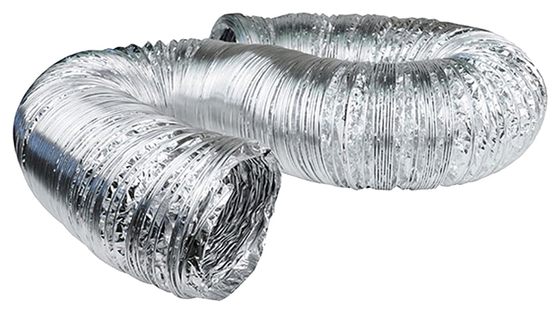 DUNDAS JAFINE AF450 Flexible Duct, 4 in, 50 ft L, Aluminum