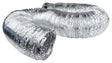 DUNDAS JAFINE AF450UL Flexible Duct, 4 in, 50 ft L, Aluminum