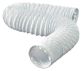 DUNDAS JAFINE FD350E Flexible Duct, 50 ft L, Vinyl, White