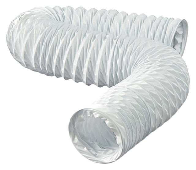 DUNDAS JAFINE FD350E Flexible Duct, 50 ft L, Vinyl, White