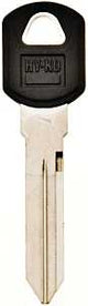 Hy-Ko 12005B89 Key Blank, B89 Key Number, Brass, Nickel, Pack of 5