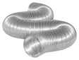 DUNDAS JAFINE MFX58X Semi-Rigid Duct, 5 in Dia, 6 ft L, Aluminum