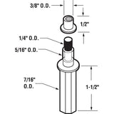 Prime-Line N 6545 Door Pivot, 50 lb, Plastic