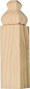 Waddell OBTB52 Trim Block Moulding, 6-1/2 in L, 1-1/8 in W, 1-1/8 in Thick