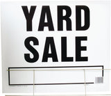 Hy-Ko LYS-5 Lawn Sign, YARD SALE, Black Legend, Plastic, 24 in W x 19 in H Dimensions, Pack of 5
