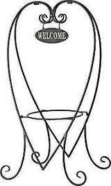 Landscapers Select JY-41 Hanging Planter, 31.3 in OAW, 8 in OAD, 16.3 in OAH, Steel, Black, Powder-Coated, Pack of 6