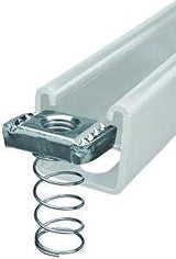 SuperStrut 100 Series ZA1003/8EG-10 Spring Nut, 3/8 in, Steel, Galvanized