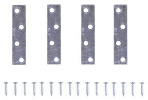ProSource MP-Z03-C4PS Mending Plate, 3 in L, 3/4 in W, Steel, Screw Mounting