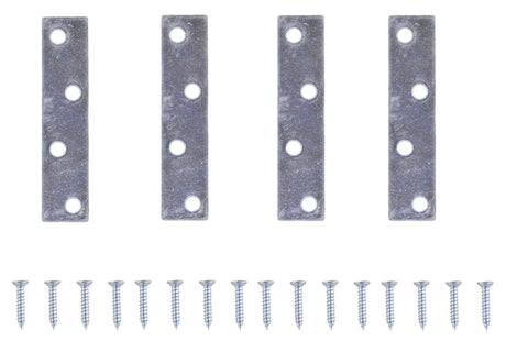 ProSource MP-Z03-C4PS Mending Plate, 3 in L, 3/4 in W, Steel, Screw Mounting