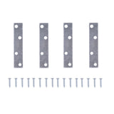 ProSource MP-Z04-C4PS Mending Plate, 4 in L, 7/8 in W, Steel, Screw Mounting