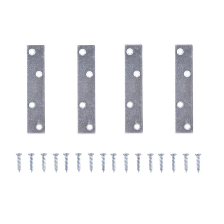 ProSource MP-Z04-C4PS Mending Plate, 4 in L, 7/8 in W, Steel, Screw Mounting