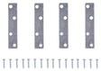 ProSource MP-Z04-C4PS Mending Plate, 4 in L, 7/8 in W, Steel, Screw Mounting