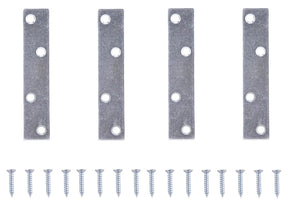 ProSource MP-Z04-C4PS Mending Plate, 4 in L, 7/8 in W, Steel, Screw Mounting