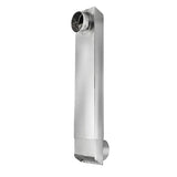 Lambro 3005 Dryer Vent Duct, 18 to 30 in L, 2 in W, 6 in H, 90 deg Angle, Aluminum