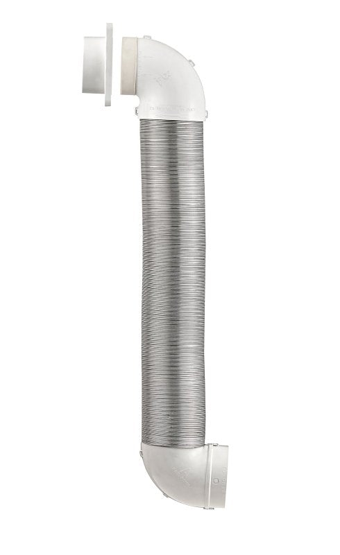 Lambro 4004 Duct Kit, Flexible, Aluminum/Plastic, 4-Piece