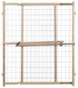 North States 4618A Wire Mesh Gate, Wood, Vinyl Coated, 32 in H x 29-1/2 to 50 in W Dimensions
