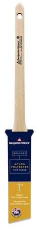 Benjamin Moore U61810-017 Paint Brush, Wood Handle, Firm Brush, 2-3/16 in L Bristle, Nylon/Polyester Bristle