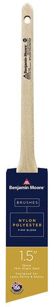 Benjamin Moore U61815-017 Paint Brush, Wood Handle, Firm Brush, 2-3/16 in L Bristle, Nylon/Polyester Bristle, 1 EA
